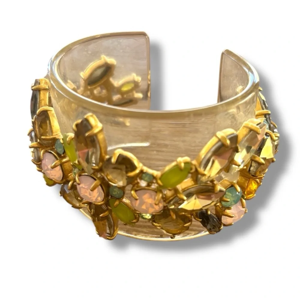 J. Crew Clear Acrylic Crystal Bracelet - Picture 2 of 4